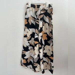 Final Touch Black & Cream Floral Pants